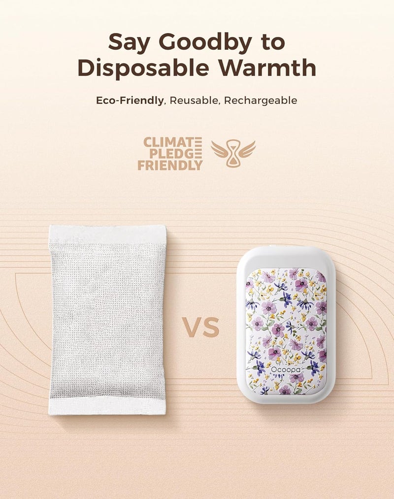 OCOOPA AI Magnetic Hand Warmers Rechargeable 2 Pack, 5000mAh Ultra-Thin Electric Glove Heater Handwarmer,UL Certified, Men Women Gifts for Christmas,Birthday,Winter Essentials,UT4 Young - Image 5